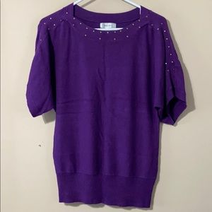 Purple Sweater Top